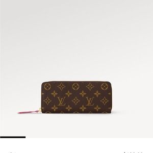 Louis Vuitton Clemence Monogram Fusia Wallet